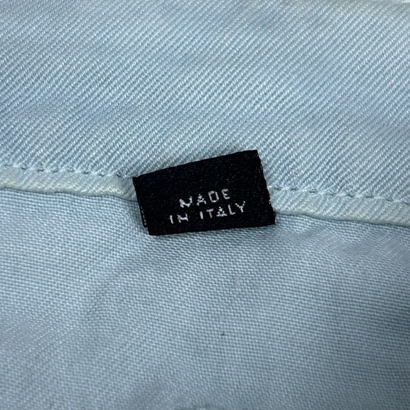 Dolce & Gabbana Denim A-Line Mini Skirt - Distressed - Light Blue - US 6 W28 IT4 - Picture 16 of 16